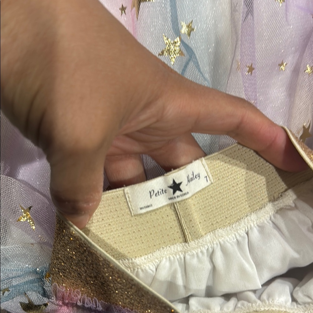 Gold Starry Tulle Skirt - Picture 5 of 5